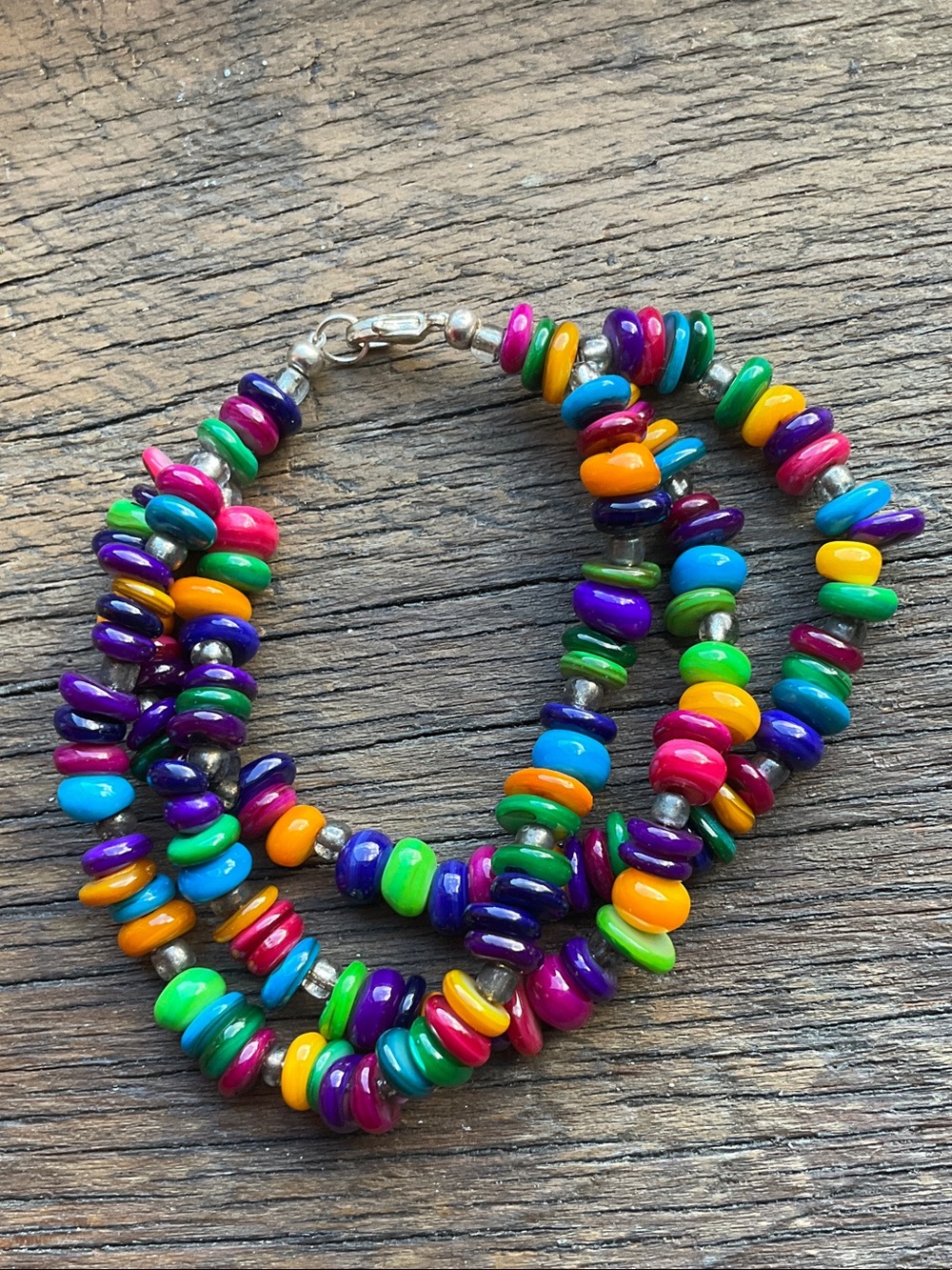 Colorful beaded bracelet